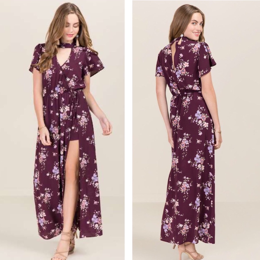 🌸🌹🌸Hera Gigi Floral Maxi Wrap Romper! 🌸🌹🌸